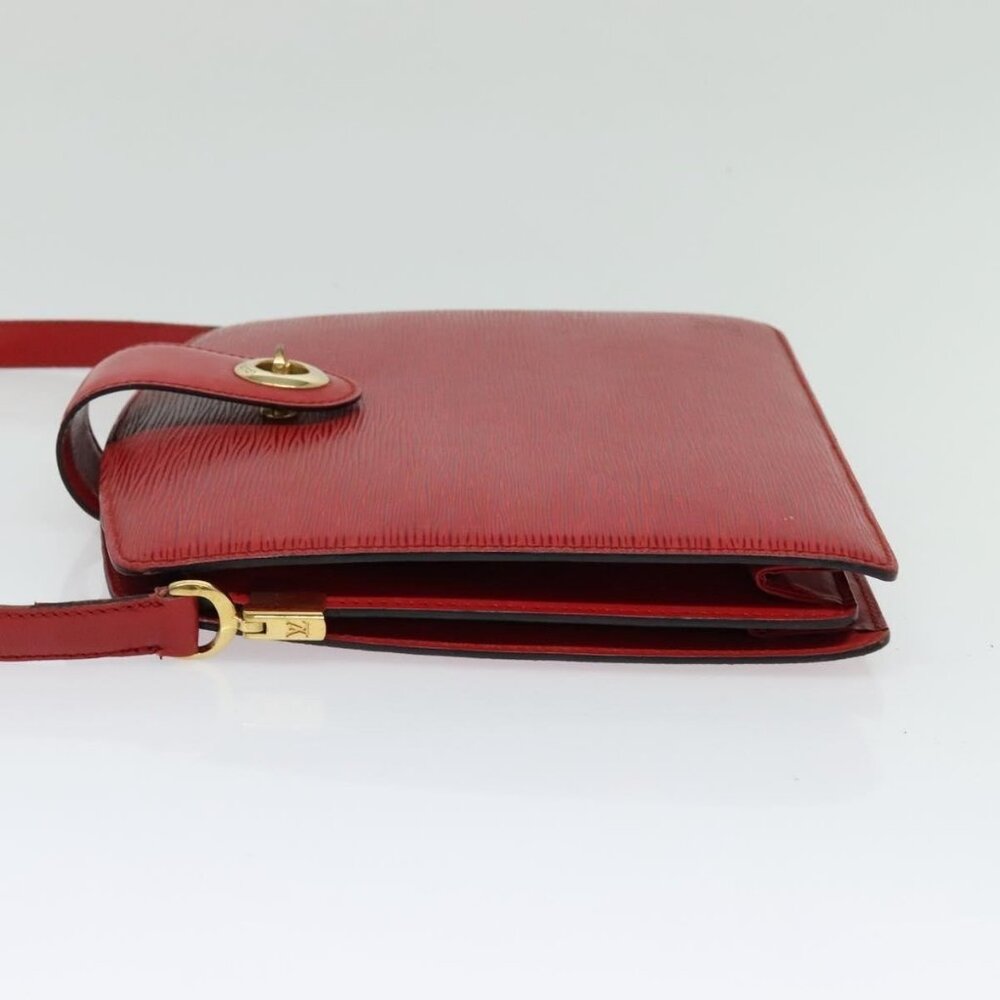 Authentic LOUIS VUITTON Epi Capuchin Shoulder Bag Red M52347 LV - Picture 10 of 16